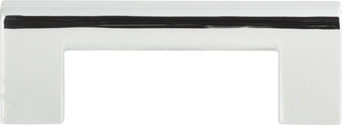 Round Rail Pull 3'' cc Polished Chrome A878-CH