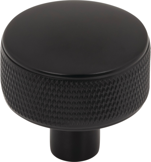 Garrison Burnham Round Knob 1 1/4'' Flat Black TK3230BLK
