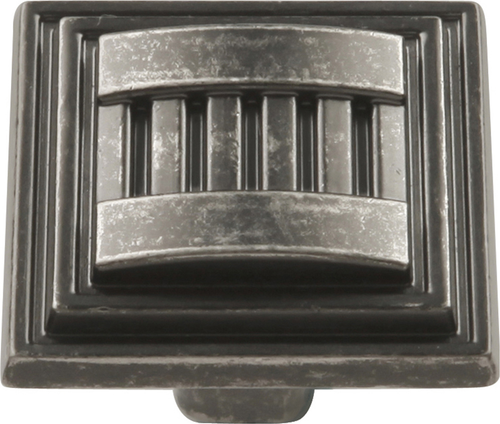 Sydney Collection Knob 1-5/16'' Square Black Nickel Vibed Finish HH74670-BNV