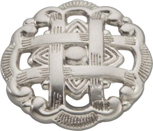 Cavalier Collection Knob 1-1/2'' Diameter Satin Nickel Finish P126-SN