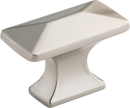 Bungalow Collection Knob 1-1/4'' x 11/16'' Satin Nickel Finish P2150-SN