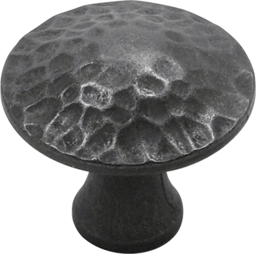 Craftsman Collection Knob 1-1/4'' Diameter Black Iron Finish P2170-BI