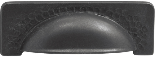 Craftsman Collection Cup Pull 3-3/4'' cc Black Iron Finish P2174-BI