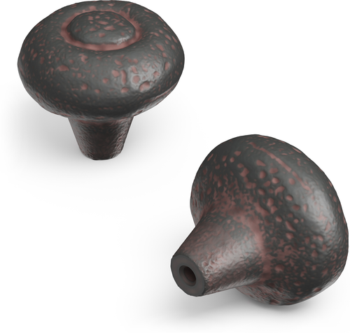 Refined Rustic Collection Knob 1-1/2'' Diameter Rustic Iron Finish P3003-RI