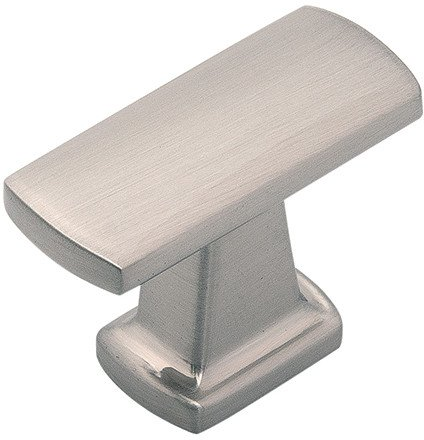 Richmond Collection Knob 1-1/2'' X 11/16'' Satin Nickel Finish P3125-SN
