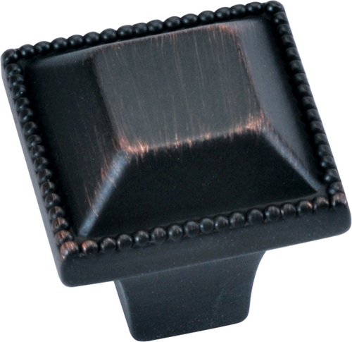 Altair Collection Knob 1'' Square Vintage Bronze Finish P3503-VB