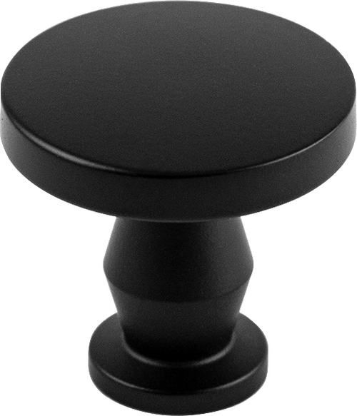 Anders Collection Knob 1-1/4'' diam Matte Black Finish B078788MB