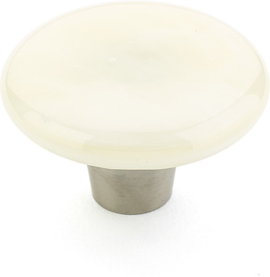 Ice Knob, Round, Ivory Silk, 1-1/2'' dia 31-IVS