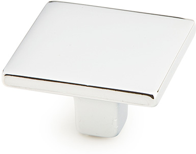 Armadio Knob, Square, Polished Chrome, 1-3/8'' 360-26