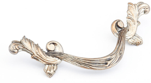 French Court Pull, Swag, Monticello Silver, 3-1/2'' cc 987-MSL
