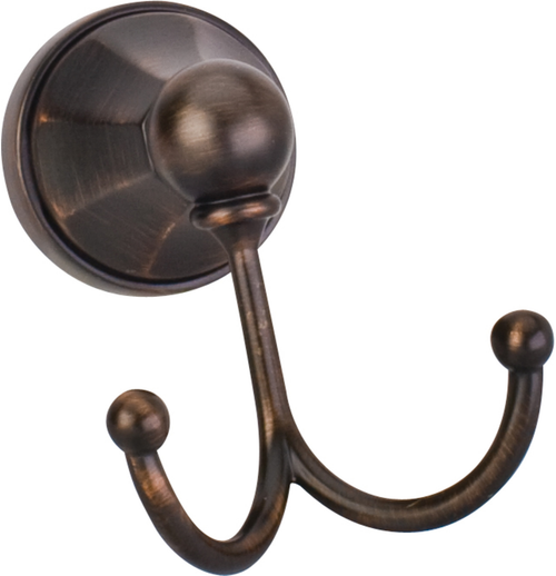 Newbury Brushed Oil Rubbed Bronze Double Robe Hook - Retail Packaged BHE3-02DBAC-R