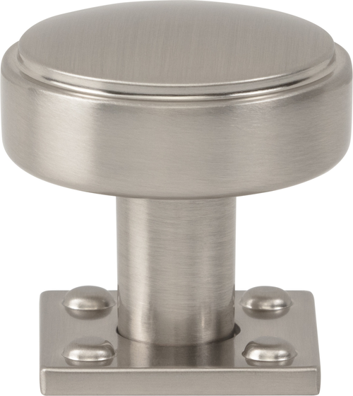 Benning Knob With Backplate 1 1/4'' Brushed Nickel A540-BRN