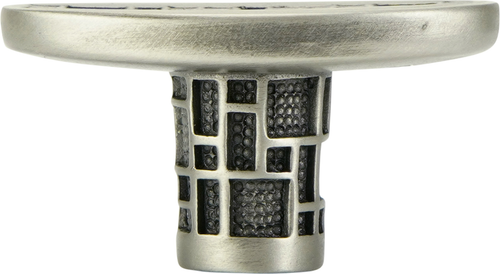 Tile Oval Knob, Antique Nickel 10673AN
