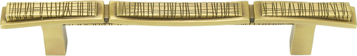 Etched 5'' cc Pull, Burnish Brass 10710BB