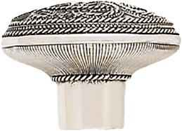 Assorted Knob, Decorated With Swarovski® Peridot Crystal, Burnished Silver 7155/36