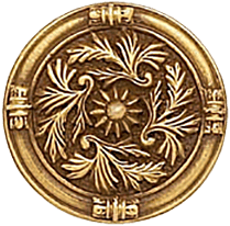 Edgar Berebi Geneve Knob In Florentine Gold Plate 7179FG