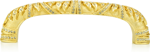 5'' cc Hampton Pull, Clear Crystal Satin Gold Finish 7726SG