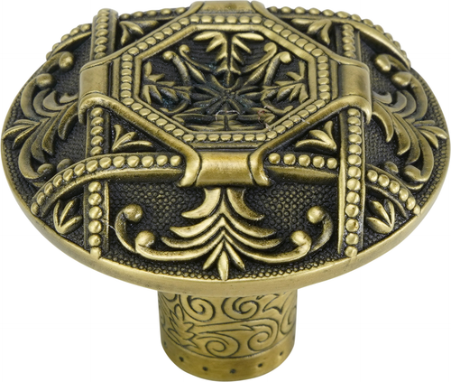 Edgar Berebi Portsmouth Knob In Burnished Brass Plate 7744BB