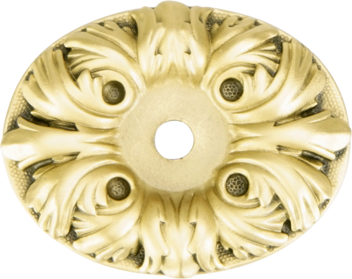 Decorative Oval Back Plate 1-3/8'', Florentine Gold 8248FG
