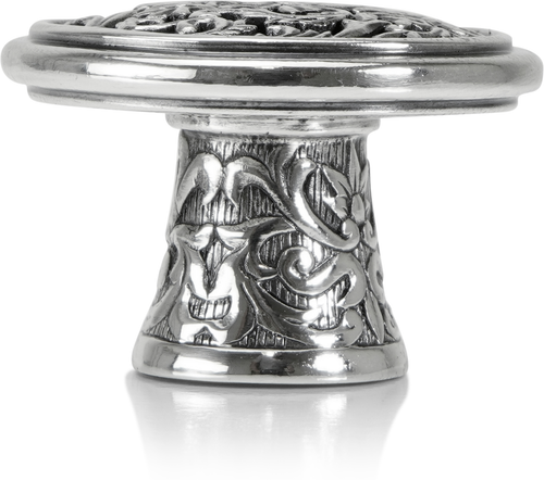 Glendale Court Knob Burnish Silver Finish 8457/6