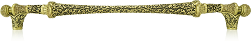 16'' cc Glendale Court Appliance Pull, Lt. Colorado Crystal Florentine Gold Finish 8508FG