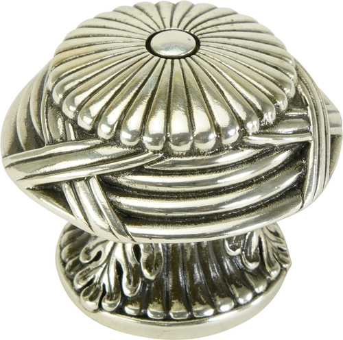 Edgar Berebi Hyde Park Knob In Burnished Silver Plate 8956-6