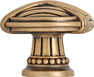 Berkley Knob, Burnished Brass Finish 9847BB