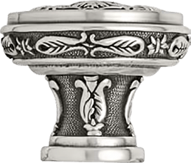 Giverny Knob, Burnished Silver 9853/6