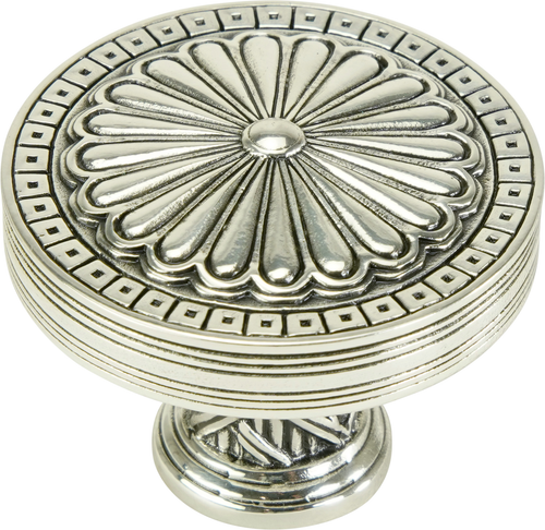 Edgar Berebi Lakewood Knob In Burnished Silver Plate 9887-6