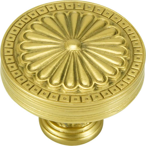 Edgar Berebi Lakewood Knob In Florentine Gold Plate 9887FG