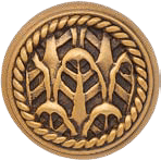 Carlisle Knob, Burnished Brass Finish 9891BB