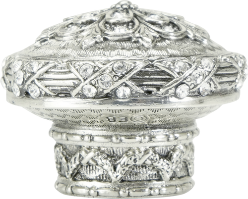 Newport Knob, Decorated With Swarovski® Crystals, Burnished Silver X7346/16