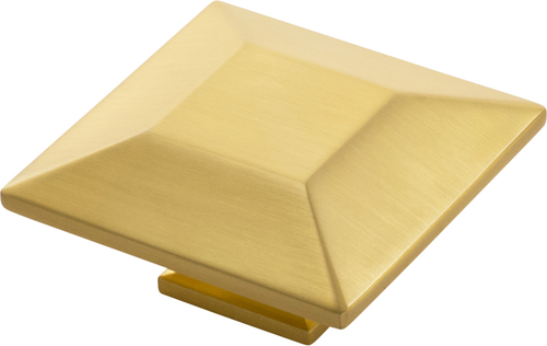Bijou Polly Knob 2-3/4'' Square Brushed Golden Brass Finish B076558-BGB