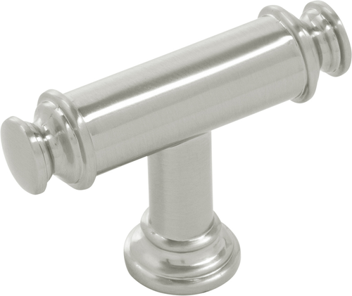 Berkshire T-Knob 2-1/8'' x 11/16'' Satin Nickel Finish B079928-SN