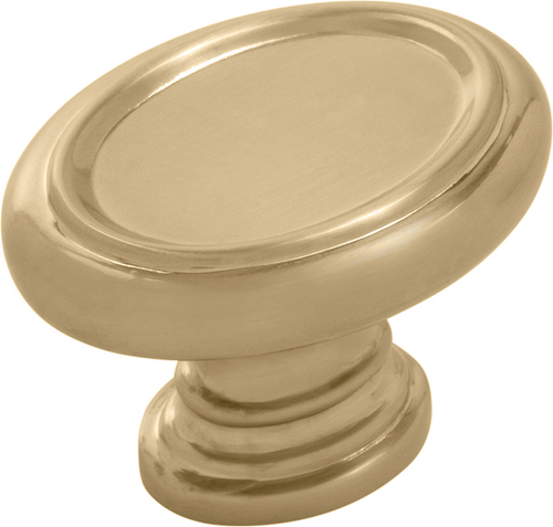 Berkshire Knob 1-1/2'' x 1-1/8'' Oval Champagne Bronze Finish B079930-CBZ