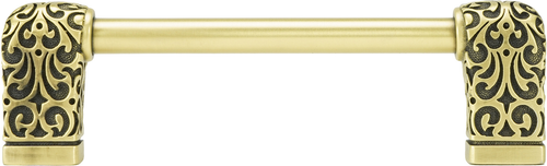 Urban Metro Via Veneto 4'' cc Knob-pull, Burnish Brass Plate 101524/BB