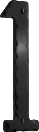 Decorative wrought iron 6'' house numeral 1 S021