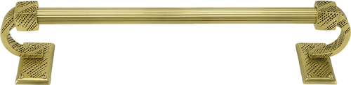 Sutton 18'' Towel Bar, Reeded Handle, Burnished Brass Finish 2200R/18/BB