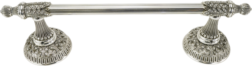 Hampton Crystalized 9'' Hand Towel, Decorated With Clear Swarovski Crystals, Burnished Silver Finish 2560/16