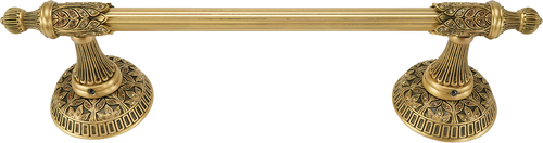 Hampton Crystalized 9'' Hand Towel, Decorated With Lt Smoked Topaz & Lt Colorado Topaz Swarovski Crystals, Museum Gold Finish 2560/9