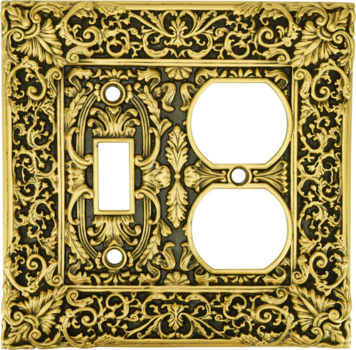 Switch Plates Glendale Single Toggle, Dbl Outlet 8823/1