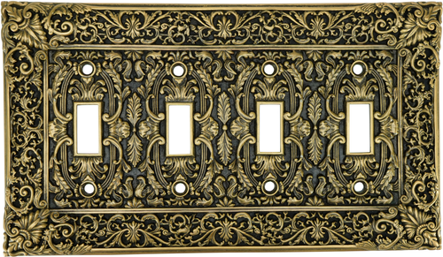 Switch Plates Glendale Quad Toggle Switch Cover 8967/1