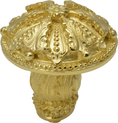 Acanthus large knob Renaissance style with feather scroll foot 1061-8