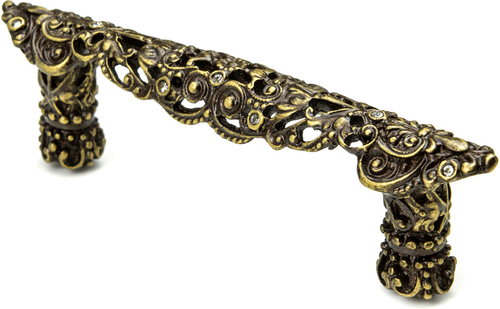 Juliane Grace 3'' cc pull with 12 Swarovski Clear Crystals 147-3C