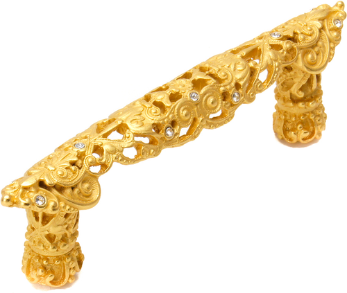 Juliane Grace 3'' cc pull with 12 Swarovski Clear Crystals 147-8C