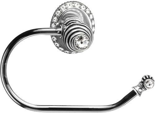 Caché ll large swing tissue reeded ring right with 42 rivoli Swarovski Crystals 1853R-9