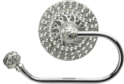 Juliane Grace II swing tissue reeded ring left with 225 Swarovski Clear Crystals 4256R-24C