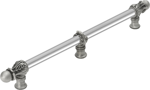 Acanthus 12'' cc with 5/8'' smooth center long pull Romanesque style with center brace 5557-11