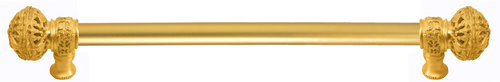 Juliane Grace 22'' cc with 5/8'' smooth center long pull large finial in Gilded Mercury. 5604-8