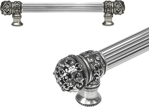 Juliane Grace 6'' cc with 5/8'' reeded center long pull small finial in Chalice. 5610R-9